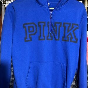 Victoria's Secret PINK Blue Quarter Zip